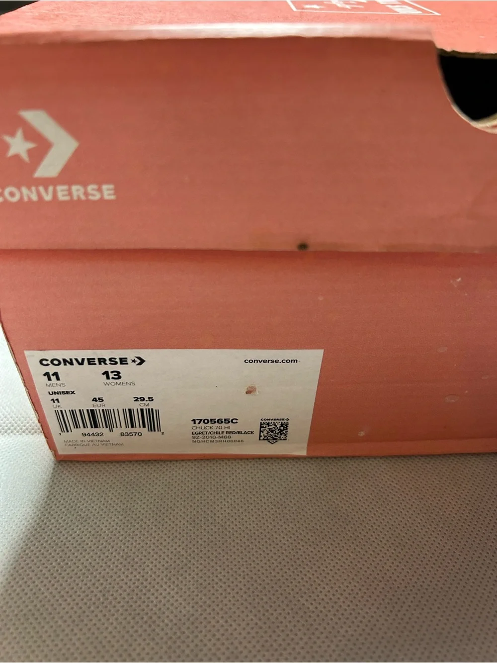 Converse patchwork high top chick Taylor NIB unisex men’s 11/women’s 13 - Picture 6 of 7
